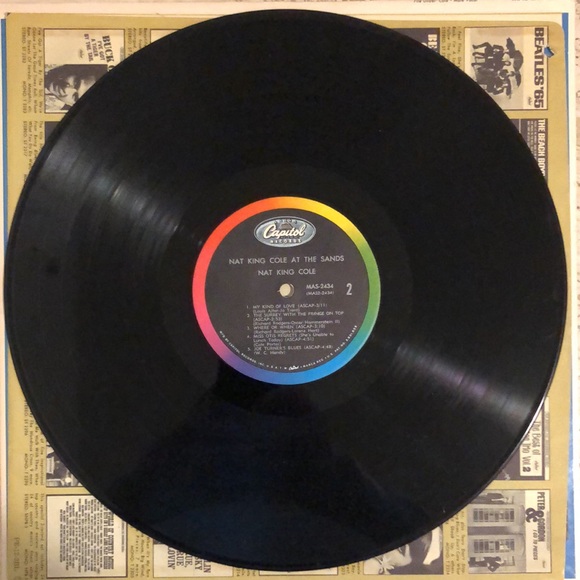Nat King Cole At The Sands Vinyl Lp '66 - Picture 7 of 9